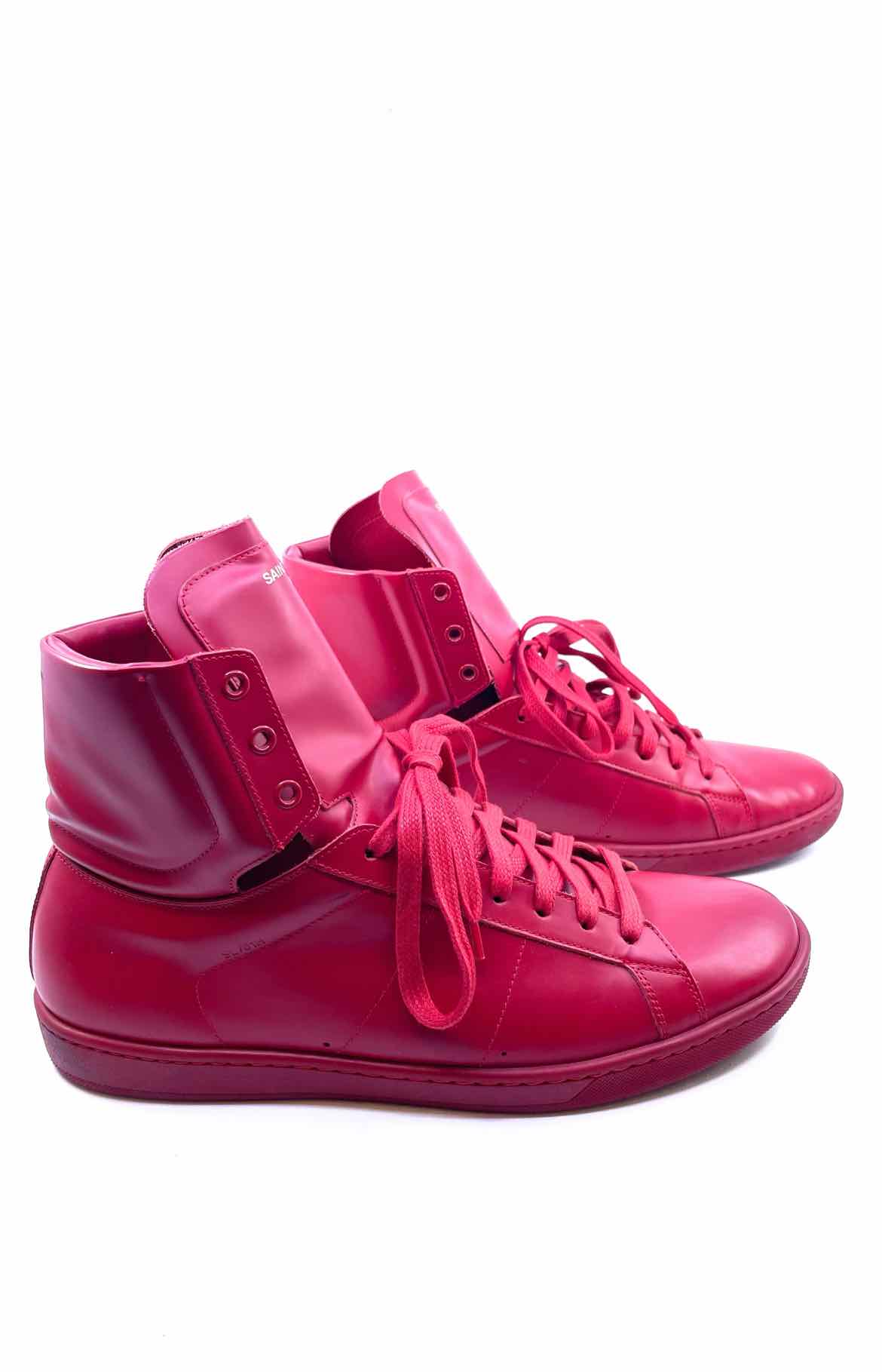 Buy Hush Berry Funky S.S. Men's Red Leather Ankle Sneakers Boots - UK/IND 9  at Amazon.in